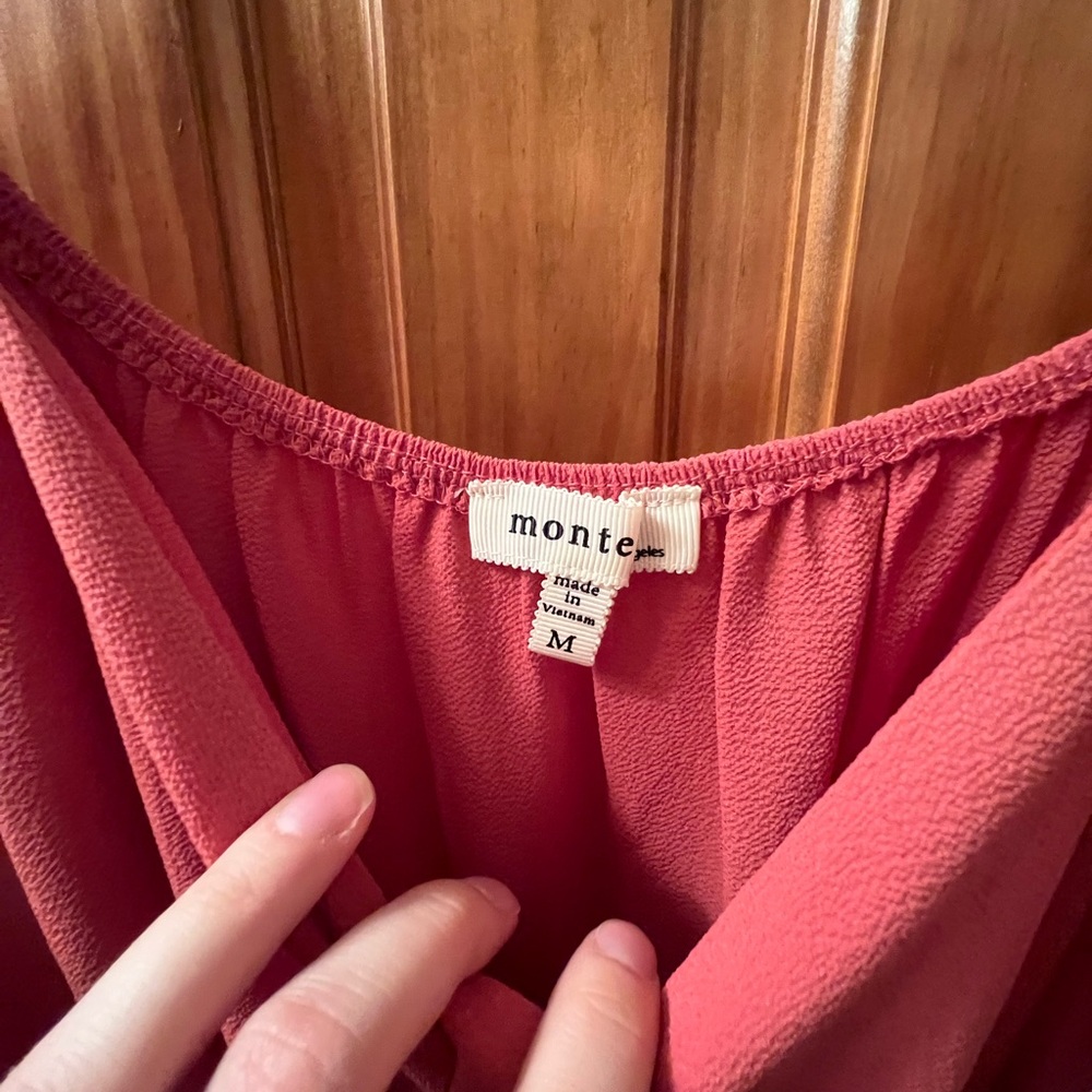 Monte Salmon Colored Medium Buttoned Jumper - image 2